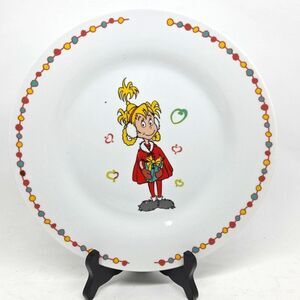 Universal Studios Grinch Cindy Lou Who  10.5” Ceramic Dinner Plate